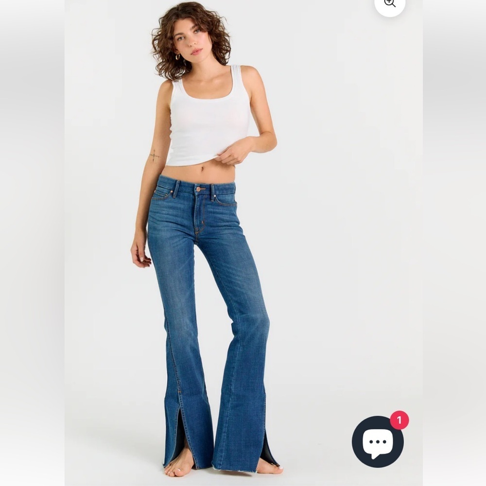 Dark Blue Porter Blue Sustainable  Jolene  Flare Jeans for Women